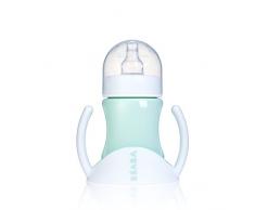 BÉABA Tasse 3 en 1 Evoluclip Ellipse, poudré bleu et rose (coloris aléatoire)