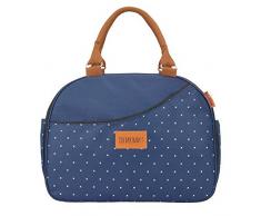 Badabulle Sac à Langer Week-end Bleu très Grande Capacité Complet avec Bandoulière