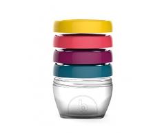 Babymoov Babybol Lot de 4 Pots de Conservation Hermétiques pour Bébé 120 ml