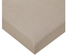 Lot de 3 draps housse Coton Bio - 60x120 - Noisette
