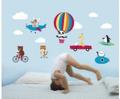 Forwalls FWSP-1044 Stickers Motif Animaux 2 feuilles