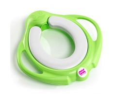 OKBABY Pinguo Soft - Réducteur de Toilette Moelleux pour Enfants, avec 2 Poignées - Vert