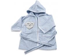 Italbaby Peignoir éponge pour bébé 6-18 mois Sweet bleu - 550 g