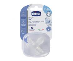 Chicco Tout Silicone Sucette Physio Soft Neutre 0-6 Mois