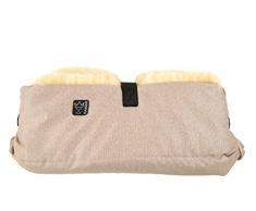 Kaiser Big Double Chauffe Mains en Peau dAgneau Beige Mélange