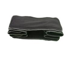 PREMAMAN Lot de 8 inserts en bambou et microfibre 5 couches – Chiffons lavables