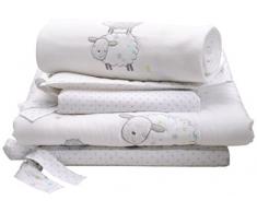 Silvercloud Ensemble 3 pièces pour lit bébé Motif mouton