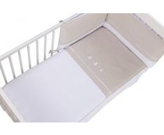 Bolin Bolon Edredon pour Lit à Barreaux Blanc 60 x 120 cm