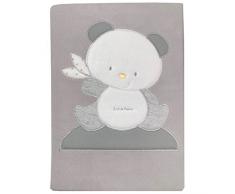 Andy & Helen 3/507cd03 _ GR Couverture Lit Brodé polaire, gris