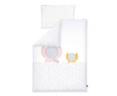 Julius Zöllner 8510119140 Parure de lit Motif éléphant Multicolore 100 x 135 + 40 x 60 cm