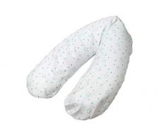 Kuli-Muli 23059 Housse de coussin dallaitement en tissu Lyocell Turquoise