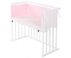 dreamgood Lit 132910 Lit dappoint Blanc avec matelas Prime Air & Tour de lit, marron