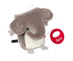 Sigikid, Filles et Garçons, Peluche Musicale, Éléphant, Urban Baby, Gris, 42346