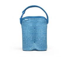Built NY Sac à 2 biberons Motif pois Bleu
