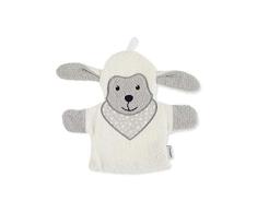 Sterntaler Gant de Toilette Mouton Stanley, Taille : 22 cm, Beige (Ecru)