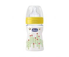 Chicco Biberon en Polypropylène avec Tétine Flux Normal Décor Nature 0 Mois+ 150 ml