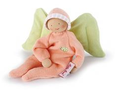 Käthe Kruse- Fais de Beaux rêves Nicky Poupée bébé Orange/Vert Clair, 174209, Ange Porte-Bonheur Nickybaby