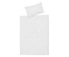 Schardt 13 609 1/764 Parure de lit pour enfant 2 pièces Circle star, gris