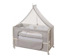 roba Lit dallaitement, lit bébé 60x120cm laqué en blanc Heartbreaker, fixation au lit parental possible, avec équipement complète.