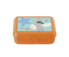 Sterntaler Boîte à Goûter, Âne Emmi, 13 x 18 x 7 cm, Orange/Multicolore