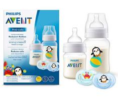 Philips AVENT SCD805/01 Lot de 2 biberons anti-colique 2 tétines Transparent