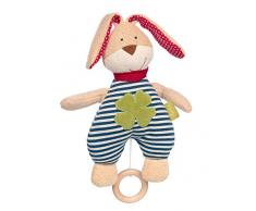 sigikid, Fille et Garçon, Peluche Musicale, Lapin Green, Bleu, 39048