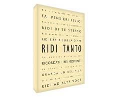 Feel Good Art LM2436-01IT Tableau sur toile Motif Ridi Tanto 91 x 60 cm Crème