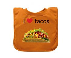Green sprouts préférés Bavoir absorbant alimentaire tirer sur les Tacos (Orange)