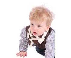 Skibz Bavoir Vache marron, 0 à 36 mois