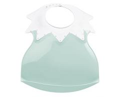 THERMOBABY Bavoir Arlequin avec Récupérateur Vert Céladon