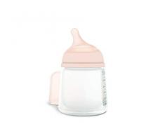Suavinex Zero-Zero Biberon anti-coliques + 0 mois Tétine Allaitement maternel Flux adaptable 180 ml