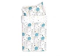 Fun with mum DUV-SET-135-LOV-MOO Parure de lit avec housse de couette et coussin Multicolore