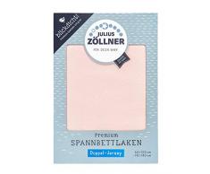 Julius Zöllner 8356157763 Drap-housse en jersey double épaisseur pour lit denfant Rose pétrole 60 x 120 et 70 x 140 cm