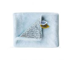 PLAID DOUCEUR YOCA LE KOALA, bleu - 100 x 70 cm