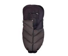 B.O.Z.Z 60-149-23 Chancelière ERGO duvet/laine, gris foncé, face avant garnie de plumes de duvet et revers rempli de laine