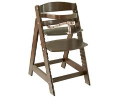 roba Chaise haute évolutive Sit Up III, en bois naturel, chaise haute qui suit la croissance de votre enfant, de chaise haute devient chaise.