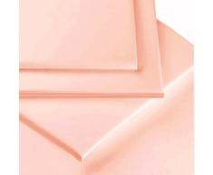 Blueberryshop Luxurious micropeluche/en microfibre très profond en double Drap de lit, 40 cm, Rose