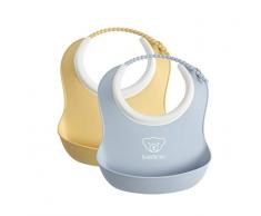 Mini Bavoir BABYBJÖRN, lot de 2, Vert pastel/Rose pastel