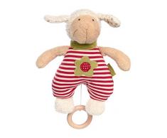 sigikid, Fille et Garçon, Peluche Musicale, Mouton Green, Rouge, 39055