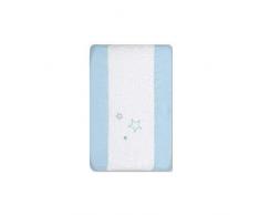 pirulos ours Star – Housse pour matelas à langer ajustable, Couleur Bleu