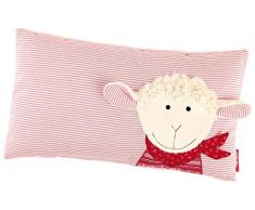 sigikid, 40995 fille, coussin motif mouton, rose à rayures, taille 35 x 20 cm, Schnuggi