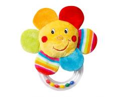 Fehn Le hochet fleur hochet bébé, multicolore
