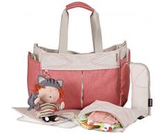 okiedog METRO 28121 Sac à langer léger avec anses et bandoulière incl. accessoires URBAN, coral