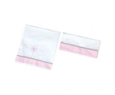 Bolin Bolon - 1450021013270 - Ensemble Drap Plat et Taie doreiller - 70 x 140 cm - Rose 21