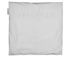 Taftan Housse de couette 80 x 80cm pour Berceau et Poussette (Fleurs Blanches)