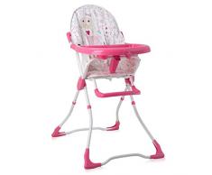 Lorelli Marcel Chaise Haute pour Bébé Rose