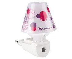 Badabulle Veilleuse Bébé Abat-Jour Economie dEnergie, Prune