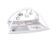 Nattou Tapis dÉveil avec Arche de Jeu, Tembo, 74 x 60 x 8 cm, Blanc/Gris