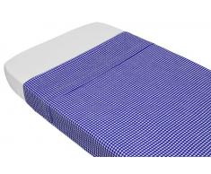 Taftan Drap de Lit Vichy bleu foncé (100 x 80 cm) - Bleu foncé