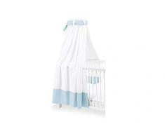 Pinolino 640890-2 Ciel de lit pour lit denfant Blanc/bleu clair